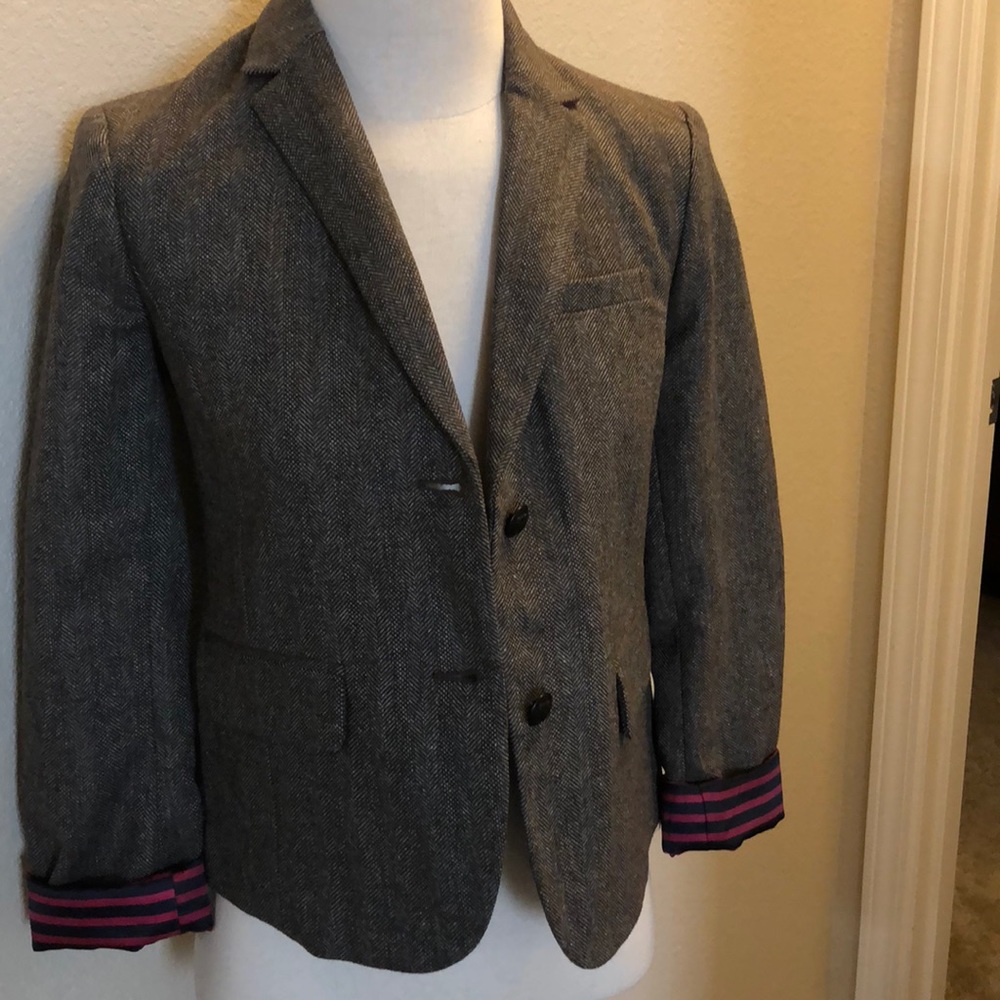 Gap herringbone academy blazer